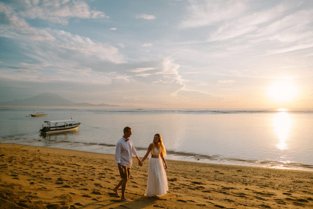 Romantic sanur beach